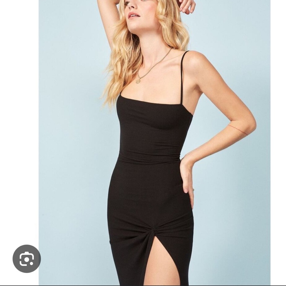 Reformation Scala Dress in Black, Size XS